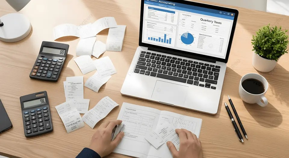 Pessoa revisando documentos da declaração de imposto de renda com calculadora para corrigir erro