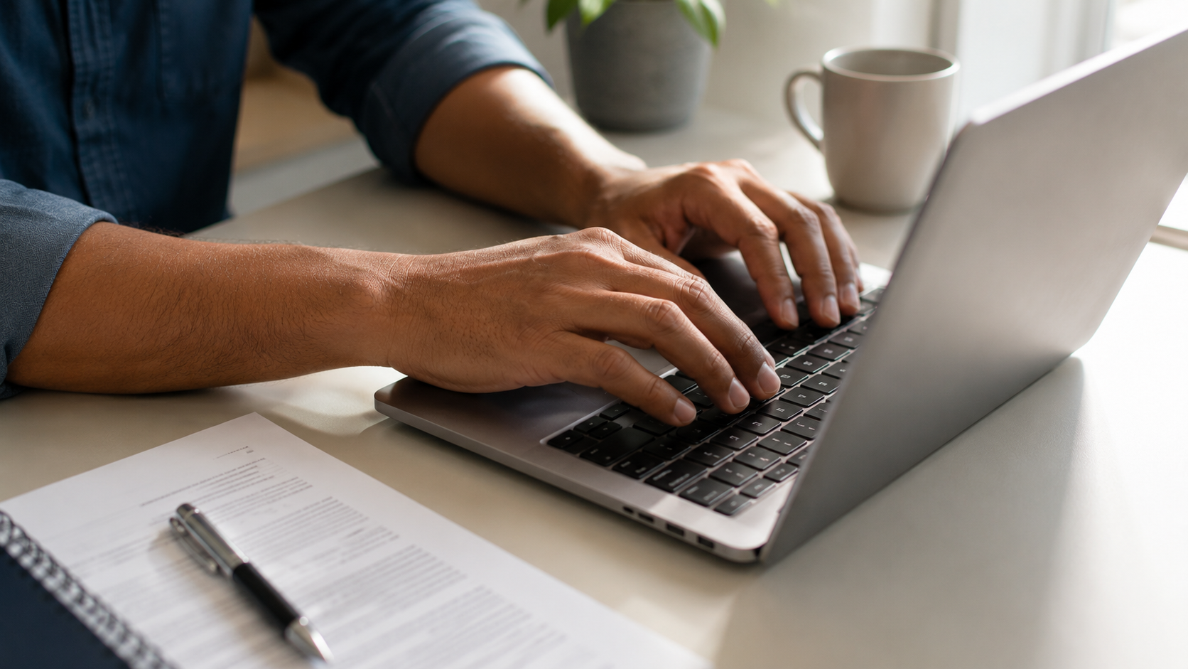 pessoa contestando negativação indevida online pelo computador