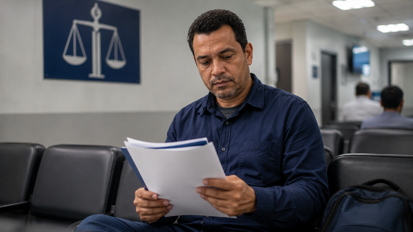 trabalhador com documentos para processo de rescisão indireta e saque do FGTS